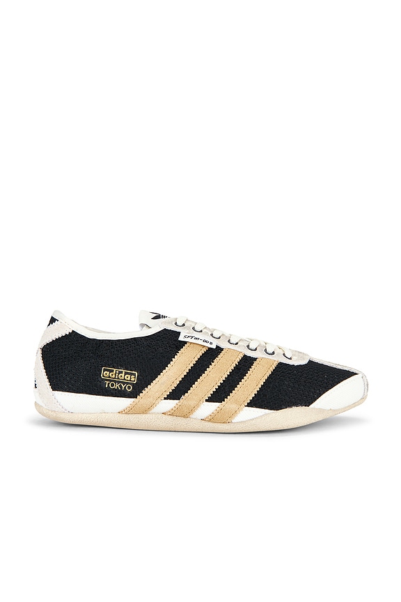 view 1 of 6 ZAPATILLA DEPORTIVA TOKYO in Core Black, Beige Tone, & Gold Metallic