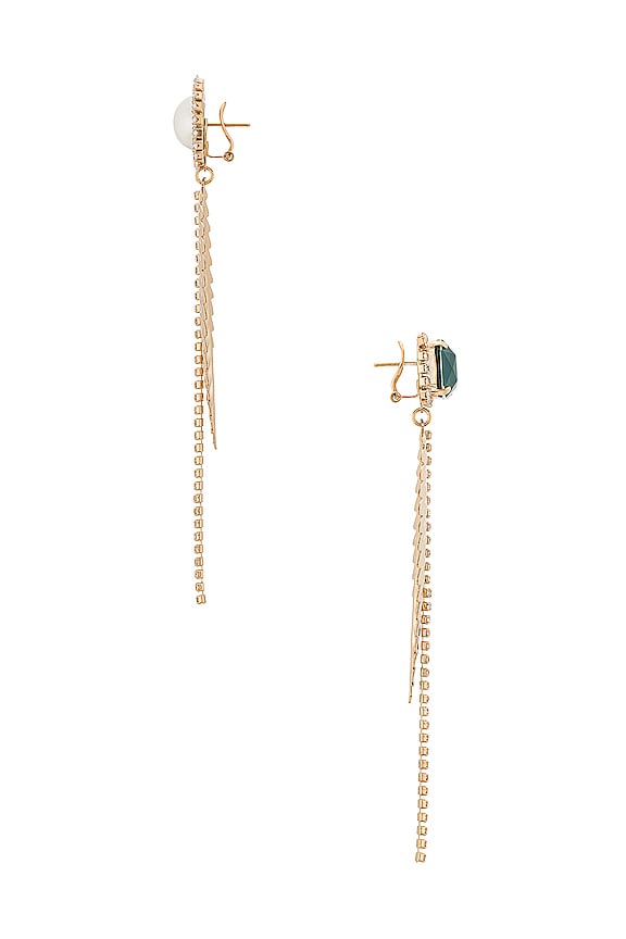 view 2 of 2 PENDIENTES LEAF PENDANT in Gold