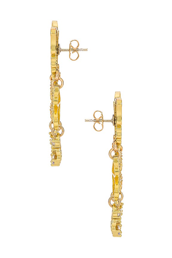 view 2 of 2 BOUCLES D'OREILLES TRIPLE BUTTERFLY in Multicolors