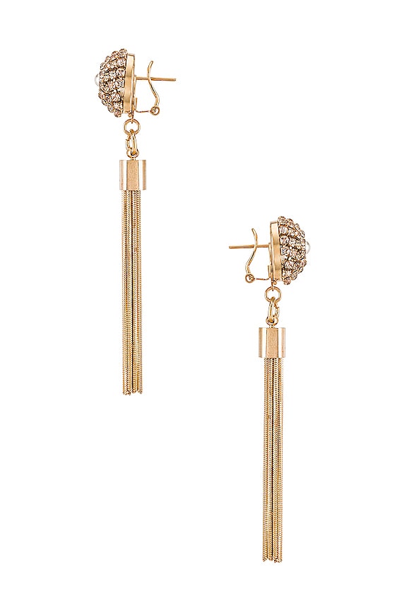 view 2 of 2 СЕРЬГИ TASSEL in Gold