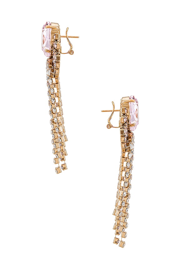 view 2 of 2 BOUCLES D'OREILLES CRYSTAL in Pink