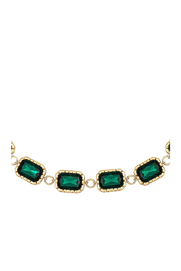 view 2 of 2 Gem Cage Necklace in Emerald