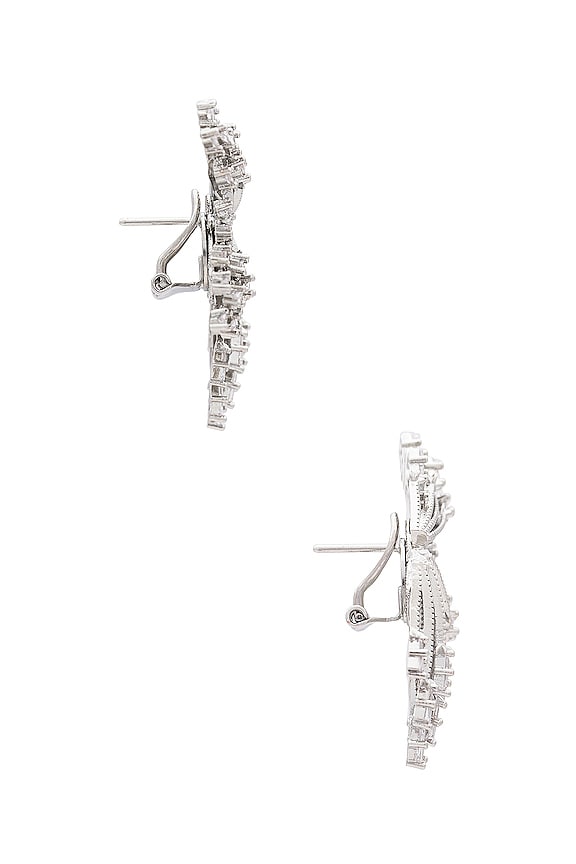 view 2 of 2 Sunburst Earrings in White