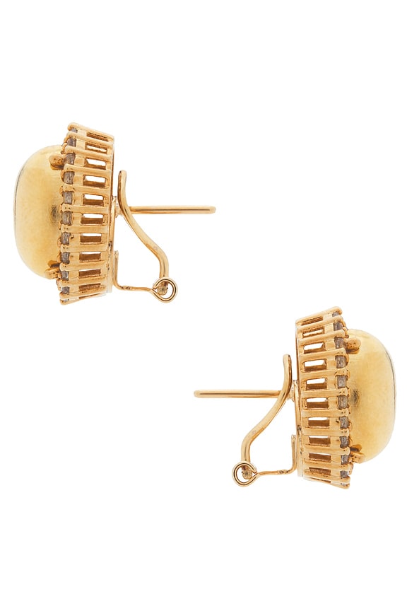 view 2 of 2 CLOUS D'OREILLES EARRINGS in Crystal & Gold