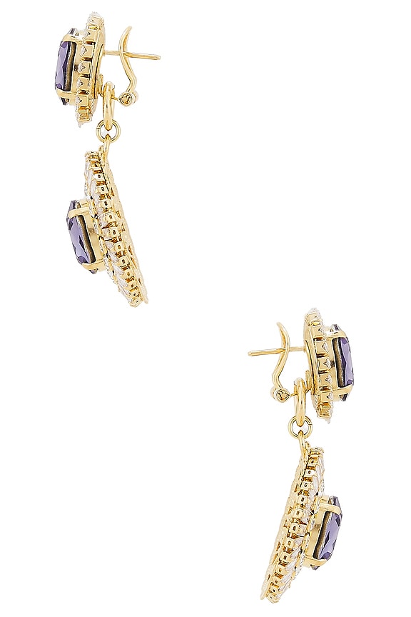 view 2 of 2 BOUCLES D'OREILLES PENDANTES in Tanzanite