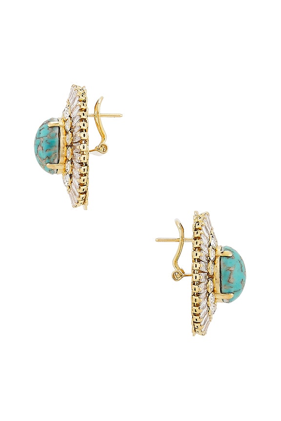 view 2 of 2 CLOUS D'OREILLES in Turquoise