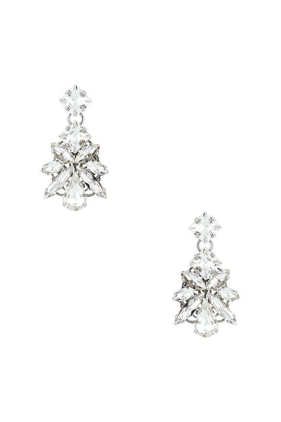 view 1 of 2 BOUCLES D'OREILLES in Crystal & Silver
