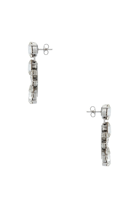 view 2 of 2 BOUCLES D'OREILLES in Crystal & Silver