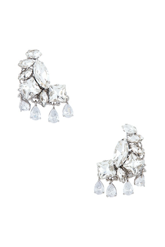 view 1 of 2 BOUCLES D'OREILLES in Crystal & Silver