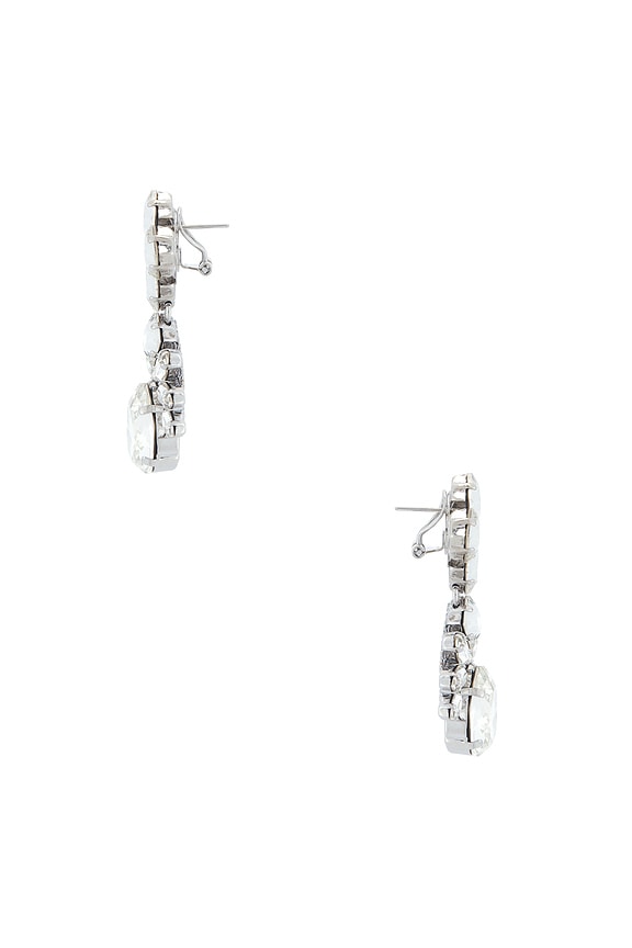 view 2 of 2 BOUCLES D'OREILLES in Crystal & Silver