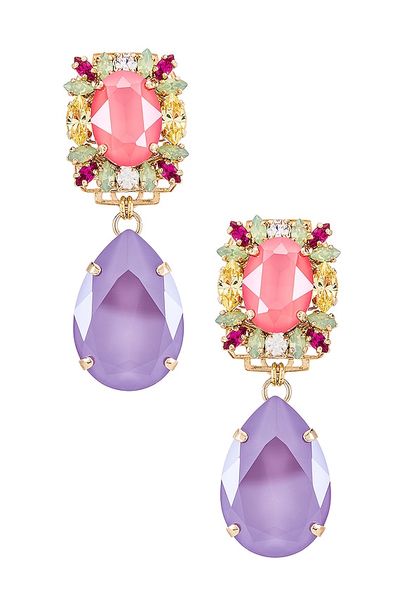 view 1 of 3 Cluster Drop Earring in Spring Colors