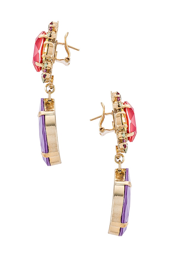 view 2 of 3 Cluster Drop Earring in Spring Colors