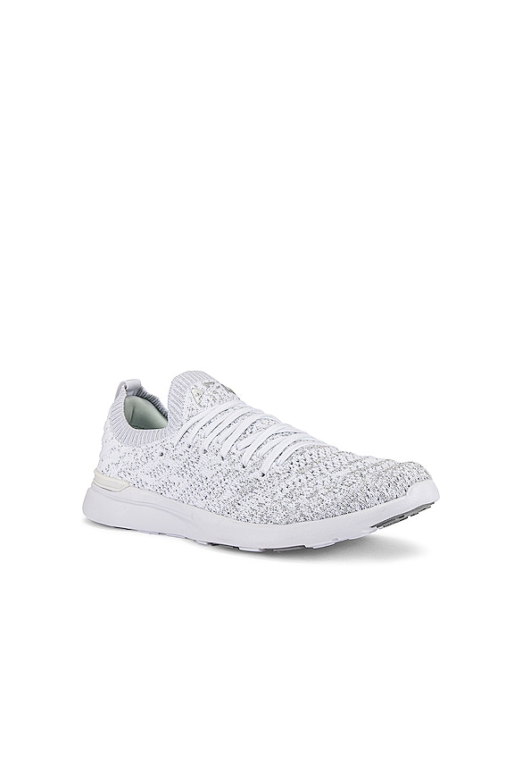 view 2 of 6 SNEAKERS TECHLOOM WAVE in White & Metallic Silver & Ombre