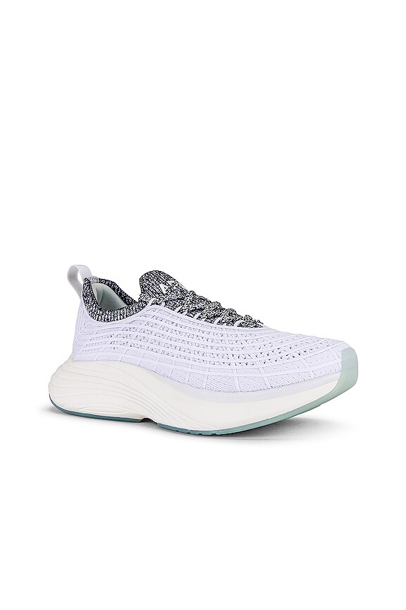 view 2 of 6 TECHLOOM ZIPLINE スニーカー in White, Black & White Melange