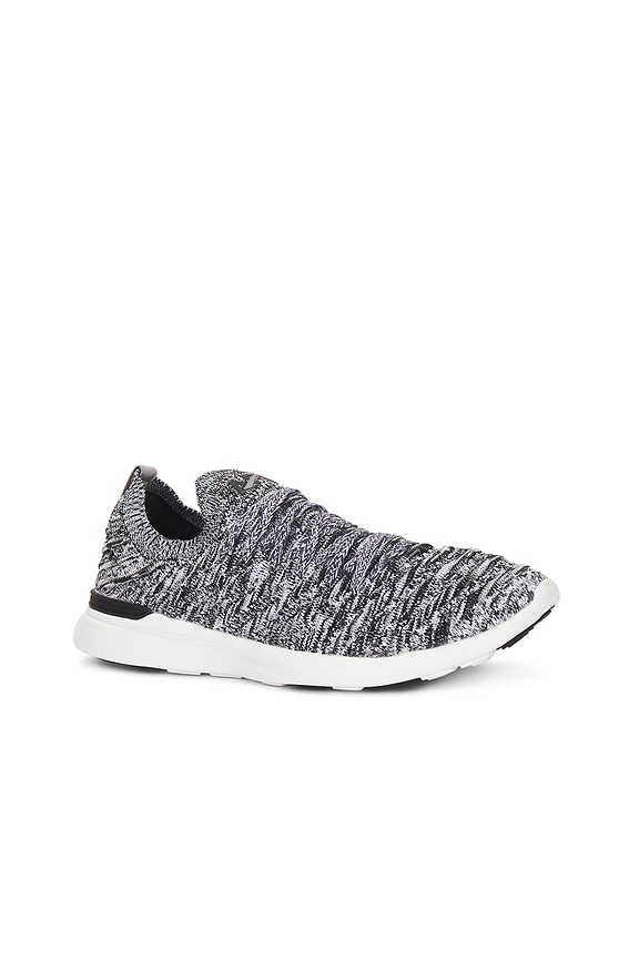 view 2 of 6 TechLoom Wave Sneaker in Heather Grey & Black & White