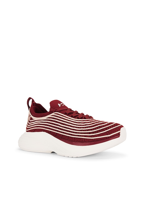 view 2 of 6 Techloom Zipline Sneaker in Bordeaux, Oak Silk & Ivory