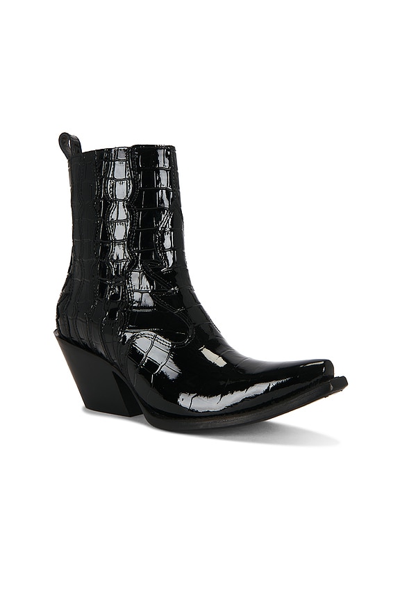 view 2 of 5 Jade Boots in Luxe Caviar Croc