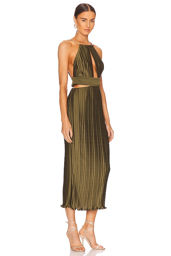 view 2 of 3 VESTIDO VALERIE in Army Green