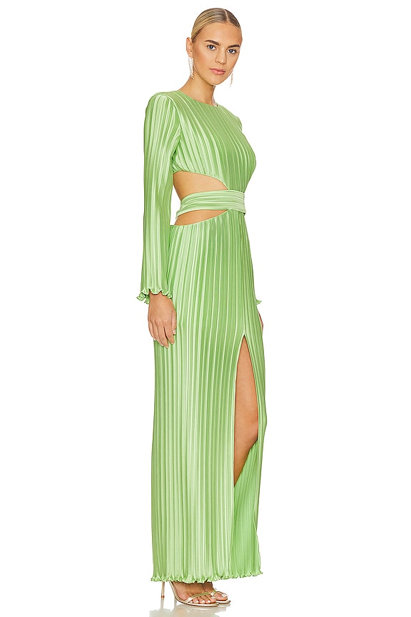 view 2 of 3 ROBE MI-LONGUE PHILLIPA in Jade Green