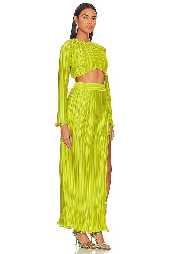 view 2 of 3 Christina Set in Bright Chartreuse