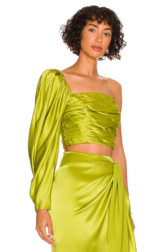 view 2 of 5 Pia Top in Chartreuse