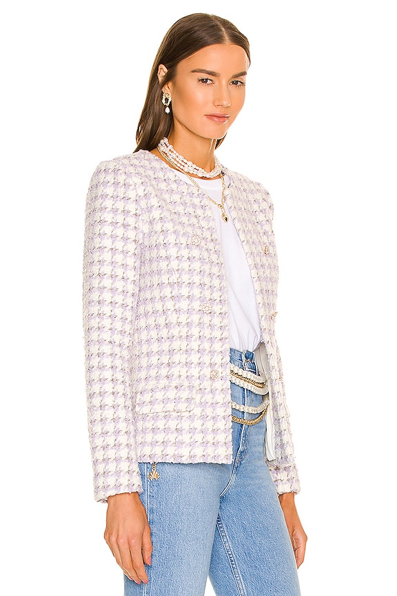 view 2 of 5 Amber Jacket in Purple Plaid