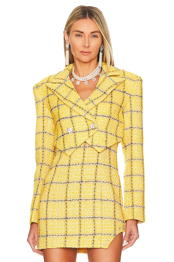 view 2 of 6 Cady Cropped Jacket in Yellow