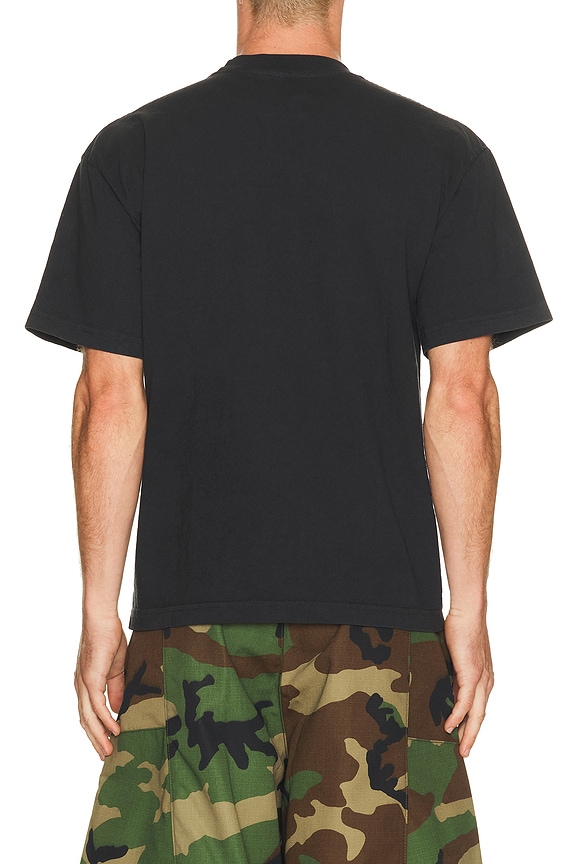 view 2 of 4 Washed Script Tee in Black