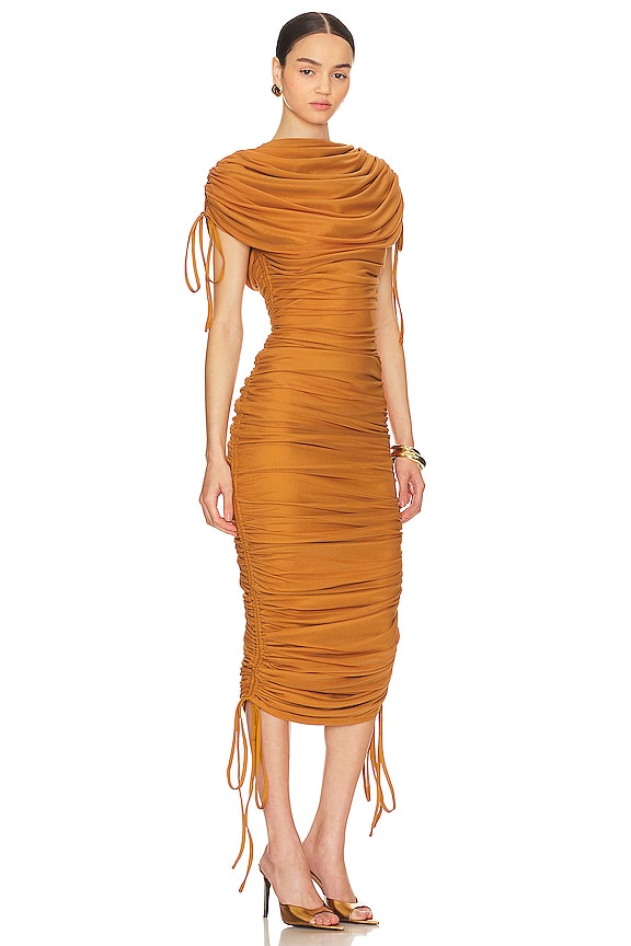 view 2 of 3 Ratu Midi Dress in Caramel