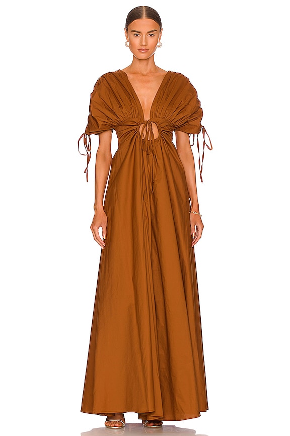 view 1 of 3 VESTIDO XENA in Burnt Apricot