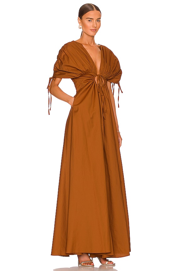 view 2 of 3 VESTIDO XENA in Burnt Apricot