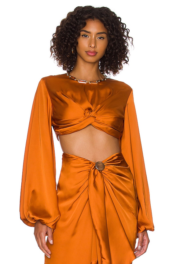 view 1 of 4 Behati Cropped Top in Rust