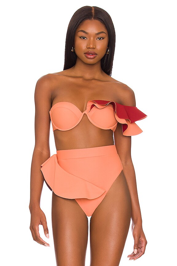 view 2 of 6 HAUT DE MAILLOT DE BAIN KIARA in Peach