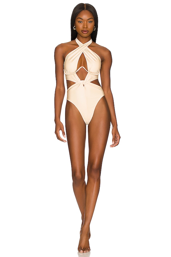 view 2 of 4 MAILLOT DE BAIN 1 PIÈCE NAYO in Vanilla