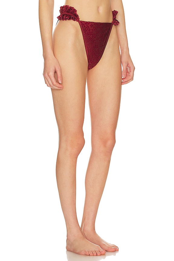 view 2 of 4 Mulan Bikini Bottom in Wine