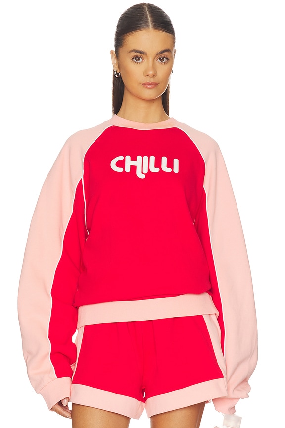 view 1 of 5 Chilli Sweatshirt in Poppy Red