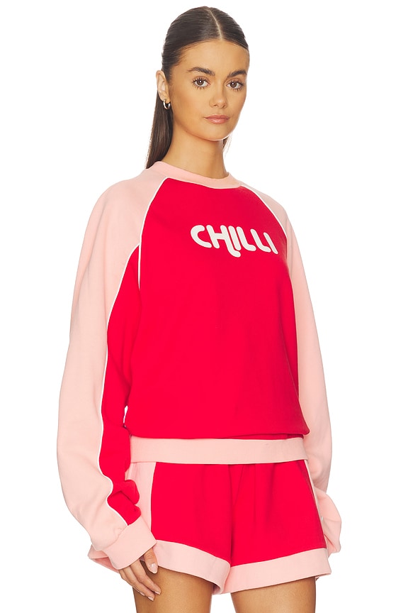 view 2 of 5 Chilli Sweatshirt in Poppy Red