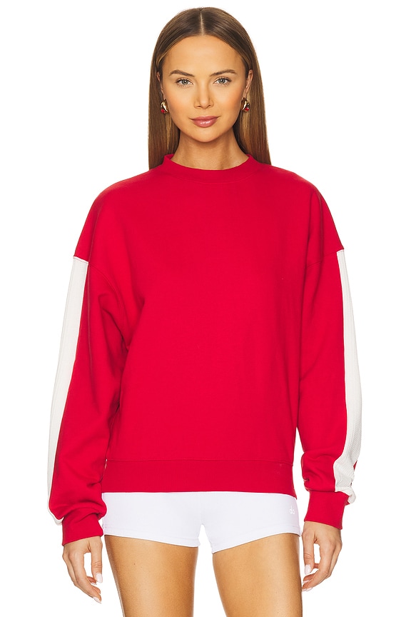 view 2 of 6 Ciao Bonjour Sweatshirt in Cherry
