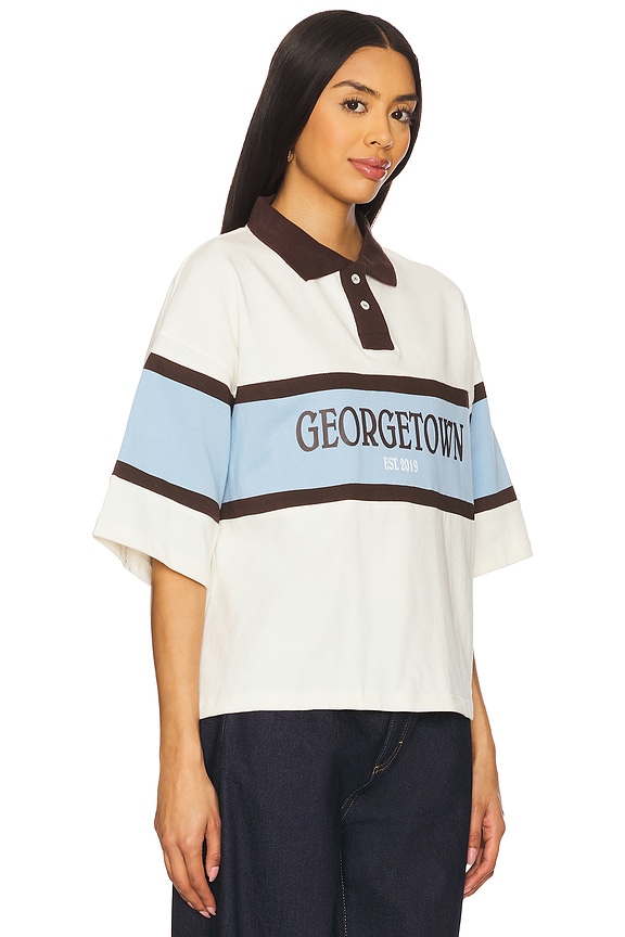 view 2 of 4 Georgetown Rugby Polo Shirt in Coconut