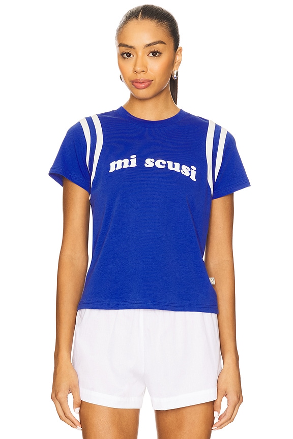 view 2 of 5 Mi Scusi Baby Tee in Ultramarine