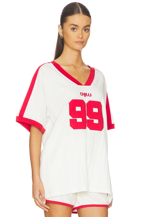 view 2 of 4 Chilli 99 Waffle Tee in Coconut