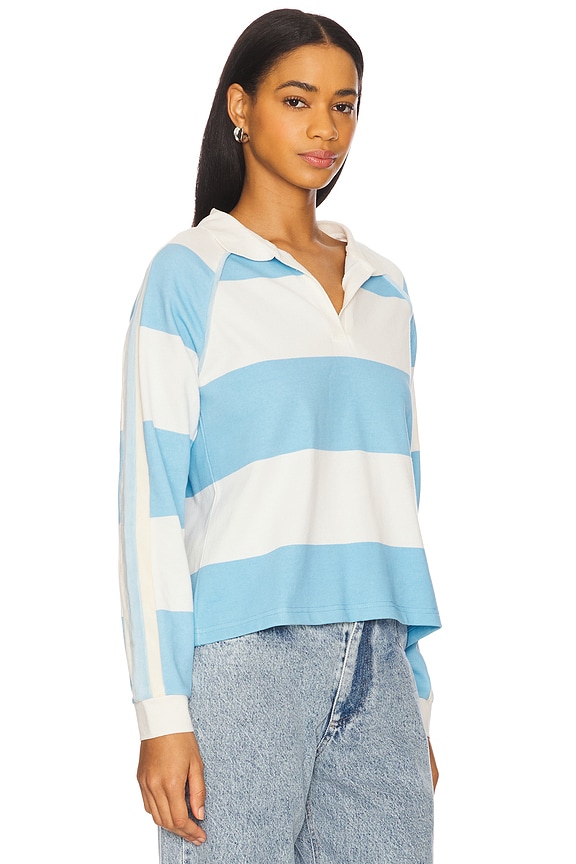 view 2 of 4 Jeannie Rugby Polo in Baltic Sea Stripe