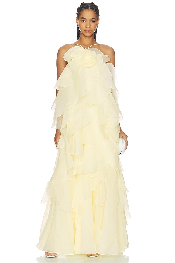 view 1 of 3 Pandorea Layered Maxi Dress in Butter