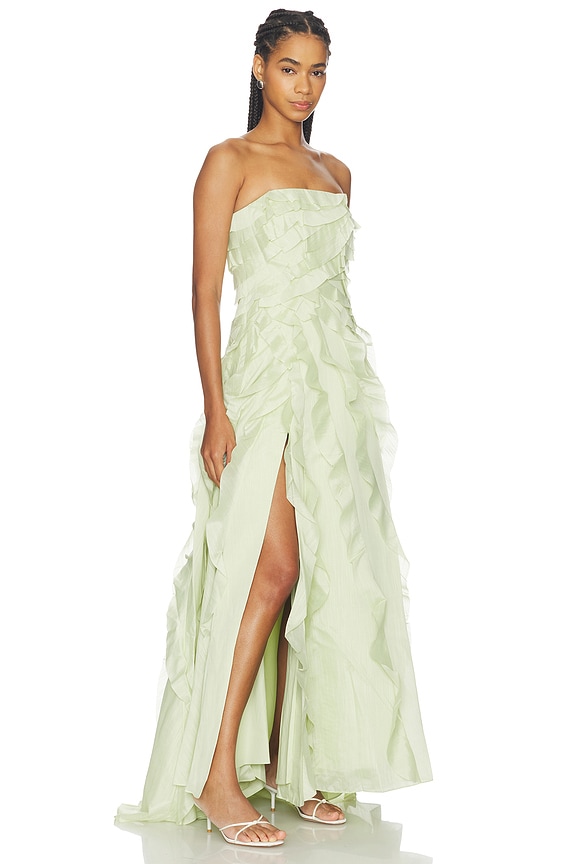 view 2 of 3 Allairie Gown in Sea Green