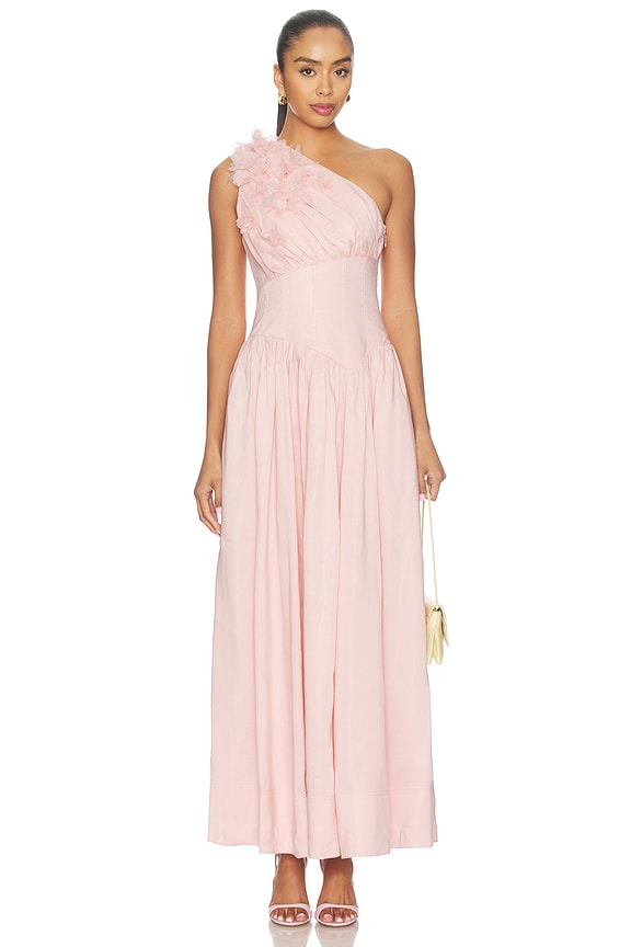 view 1 of 3 ROBE MAXI DEMI in Tea Blossom