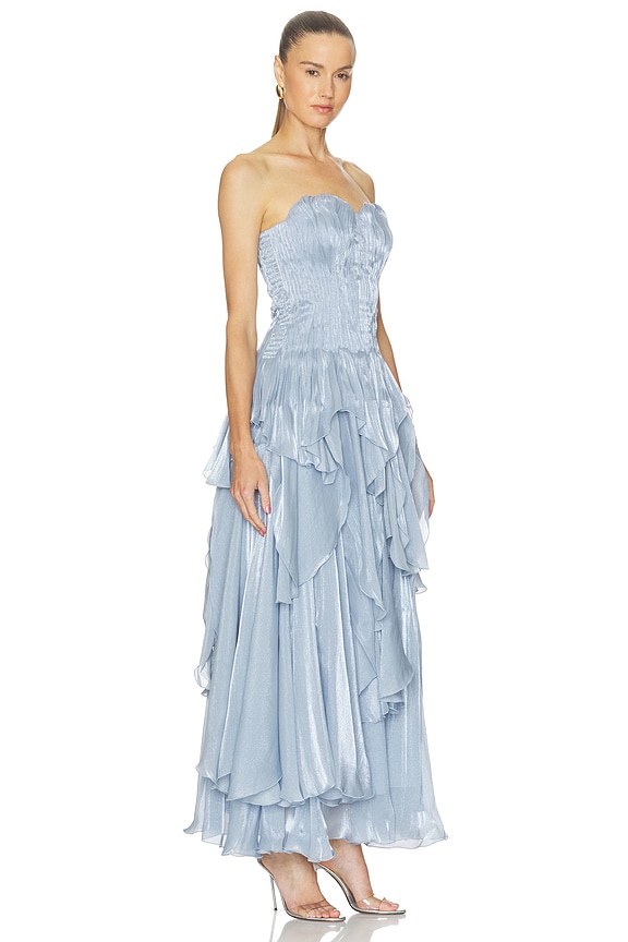 view 2 of 4 Gleam Gown in Metallic Blue