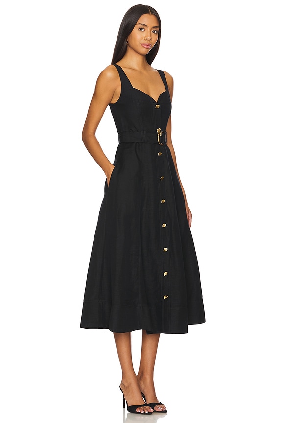 view 2 of 3 Clay Belted Midi Dress in Black