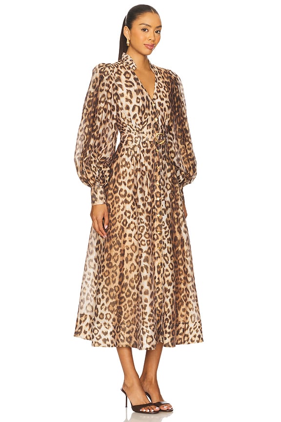 view 2 of 3 Isabella Shirtdress in Leopard