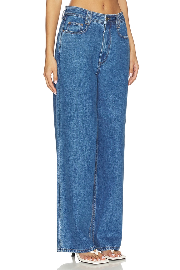 view 2 of 6 Stevie Barrel Ankle Jeans in Mid Wash Blue