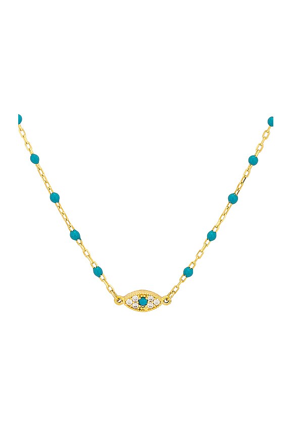 view 2 of 2 EVIL EYE 초커 in Turquoise
